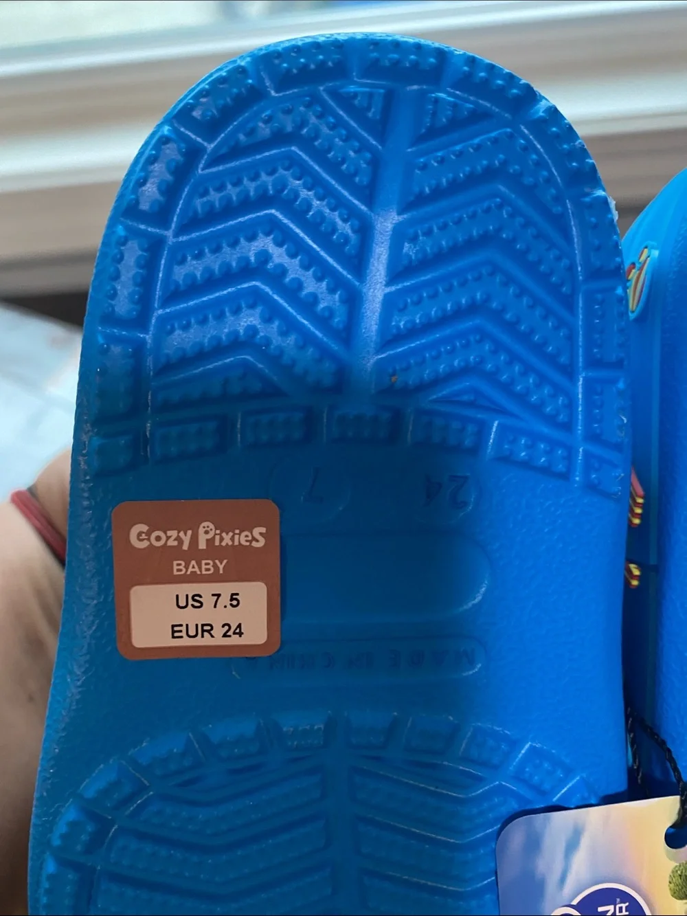 Paw Patrol Bright Blue Kids Clog Sandals with Character(lights up) sz 7.5